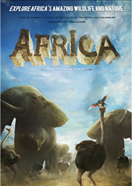 非洲 (探索非洲惊人的大自然和野生动植物) - 半圆屏幕电影